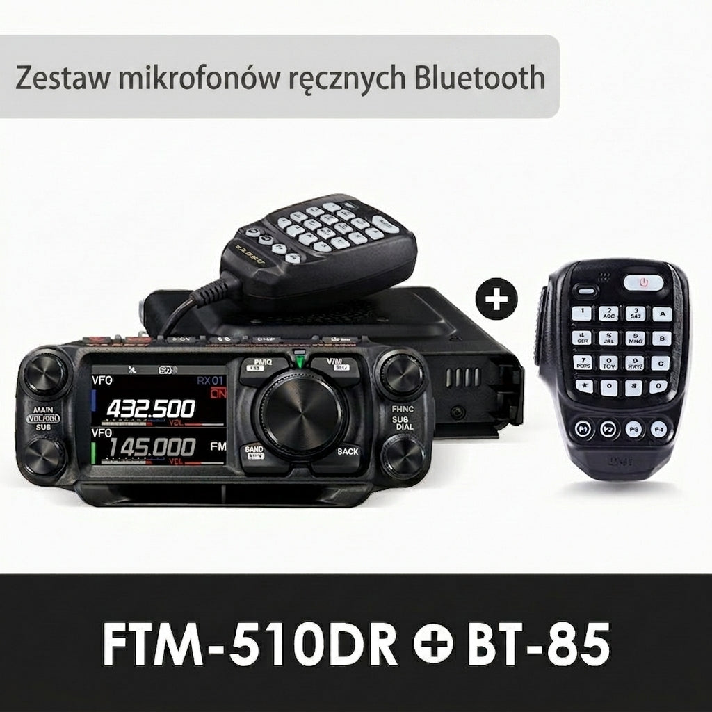 Model 2026 | Dwupasmowe cyfrowe radio samochodowe | Radiotelefon dalekiego zasięgu VHF/UHF | Samochodowe radio o wysokiej mocy